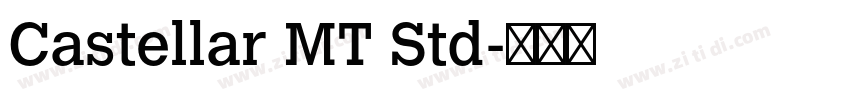 Castellar MT Std字体转换